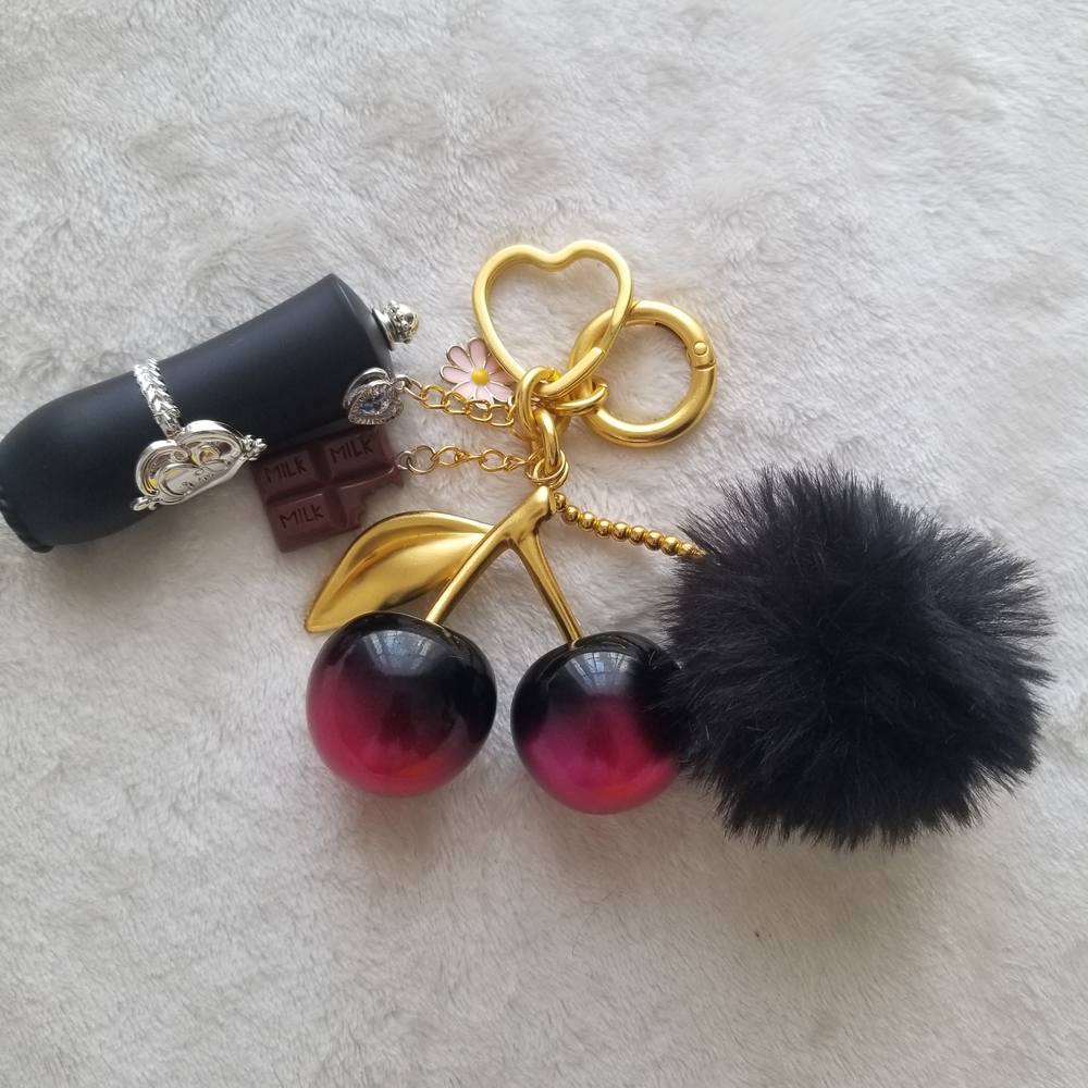 Gold and Black Cherry Key Holder